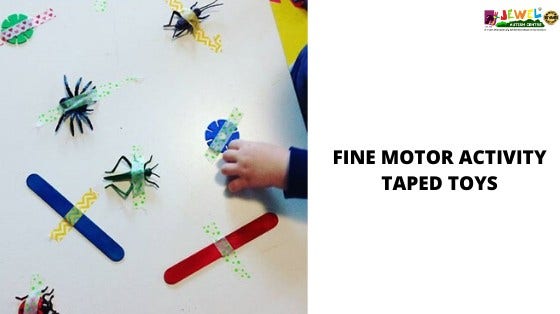Fine Motor Activity Taped Toys