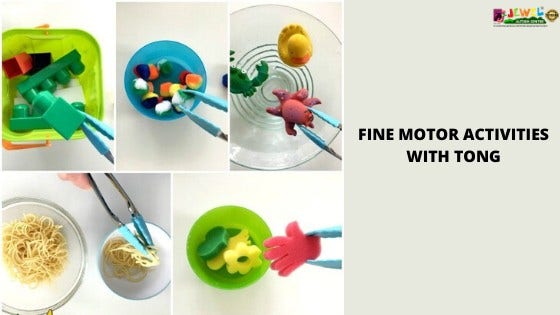 Fine Motor Activities With Tong