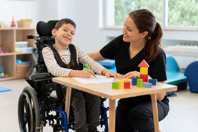Child with cerebral palsy participating in personalized therapy to improve mobility, coordination, communication, independence, confidence, and everyday functional abilities.