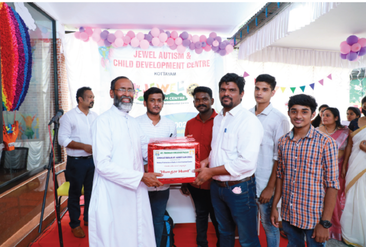 Cloth donation from St. Thomas College, Pala